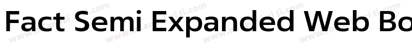 Fact Semi Expanded Web Bold Regular字体转换